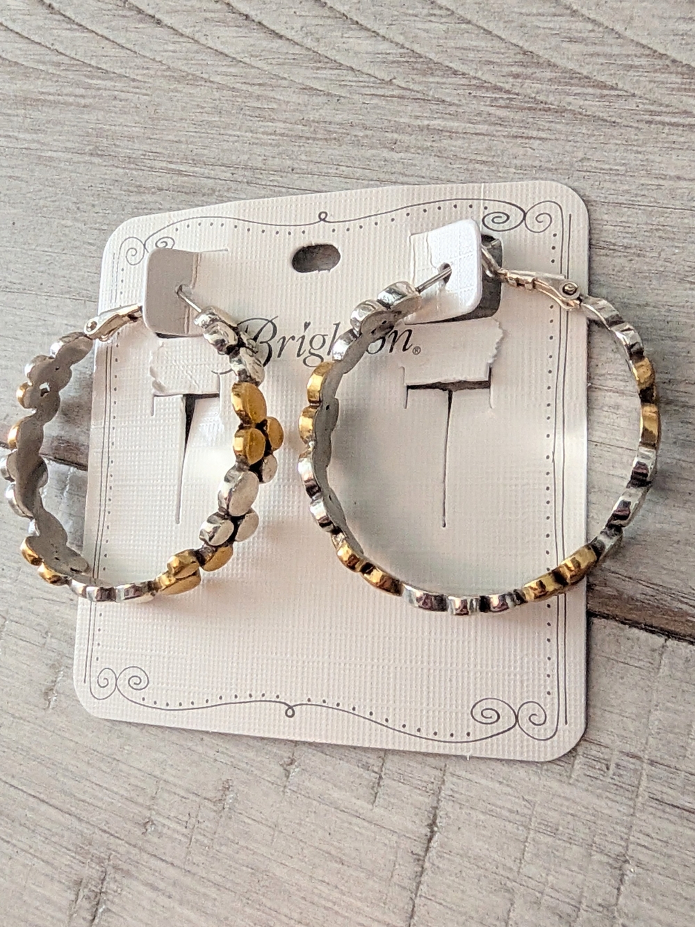 Brighton Pebble Edge Hoop Earrings